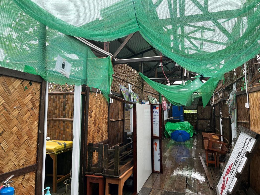 MSF's clinic damaged by Cyclone Mocha