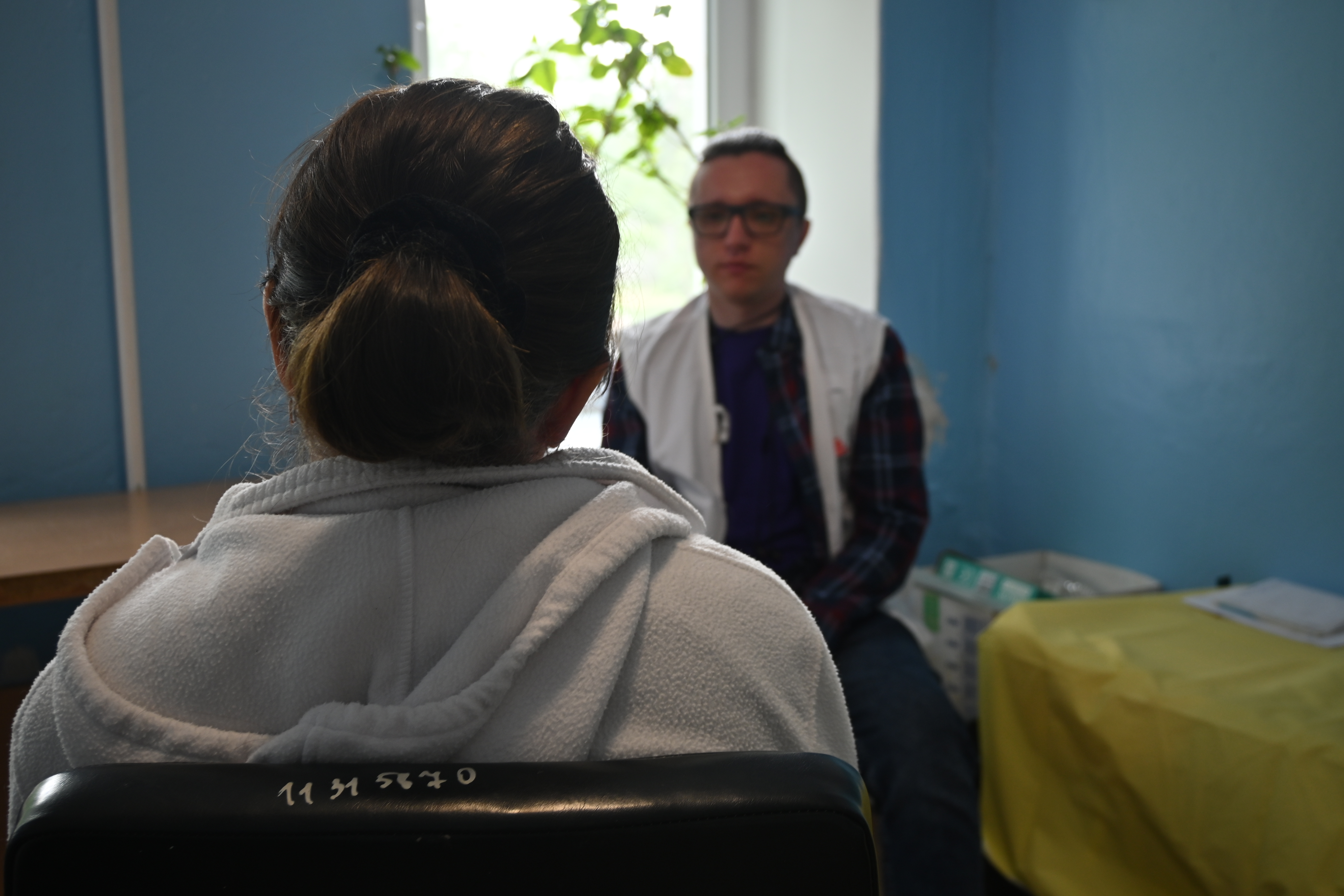 MSF psychologist consultation in Ukraine