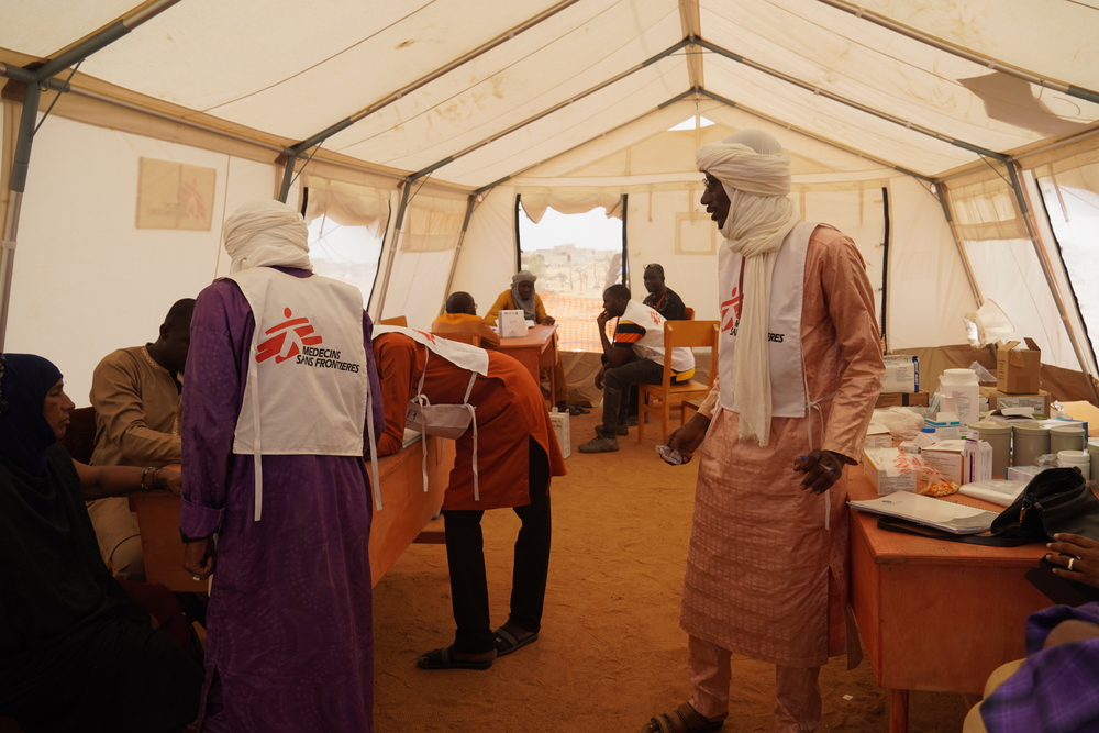 MSF medical tent in Mali