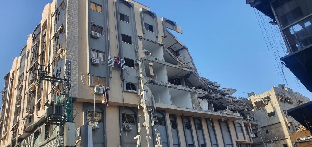 Damaged MSF clinic by intervention of the Israeli forces