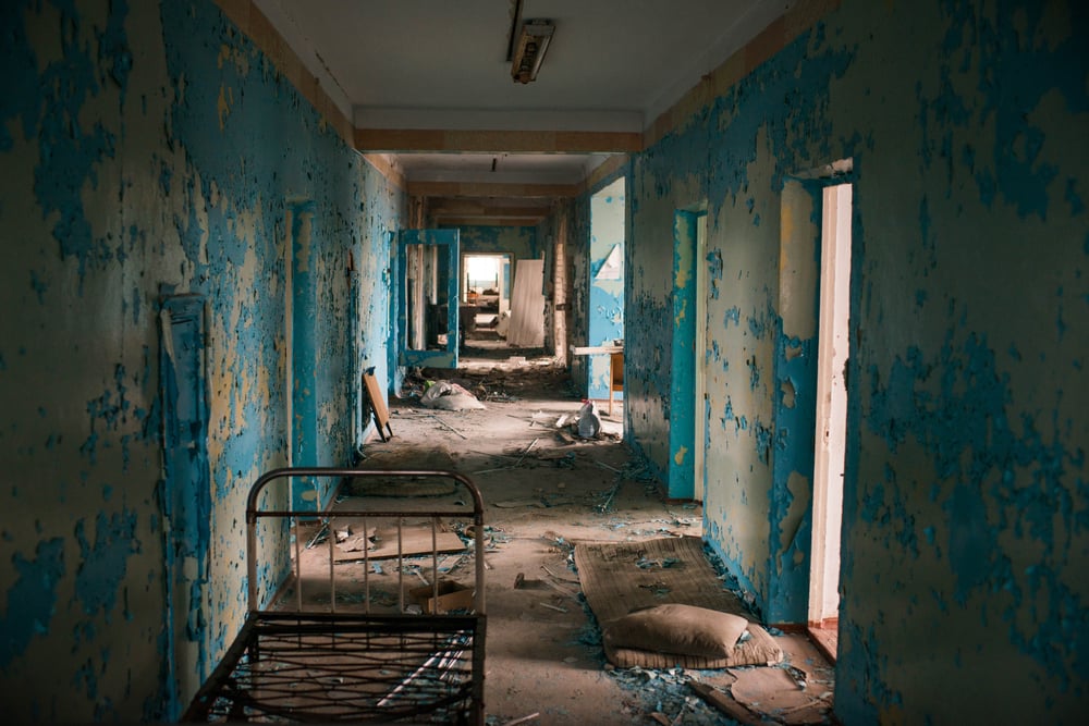 Hospital in Vysokopilla town