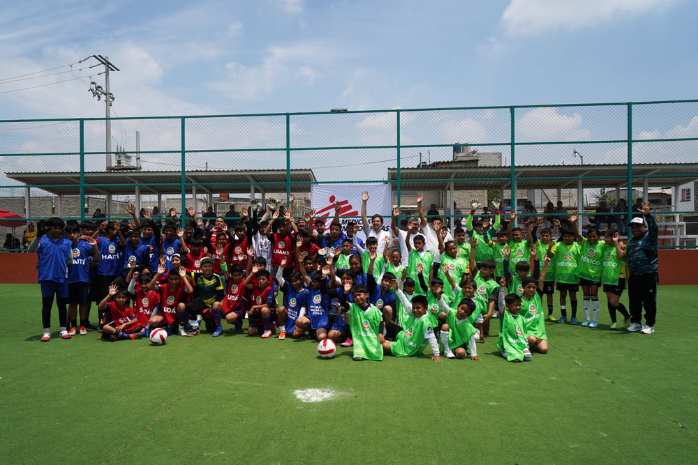 The whole team