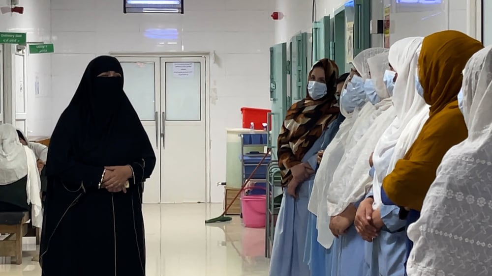 Midwives in Khost maternity hospital