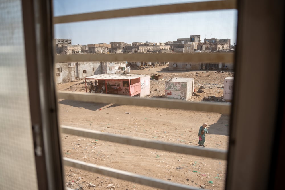 A view of the city of Mocha as seen from the maternity ward