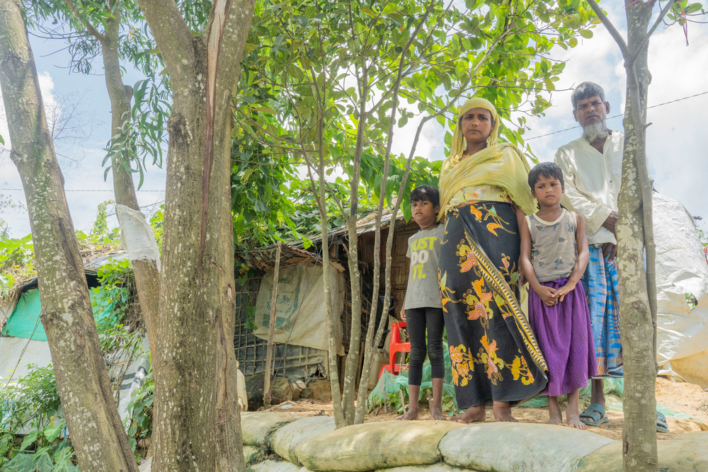 A Rohingya family 