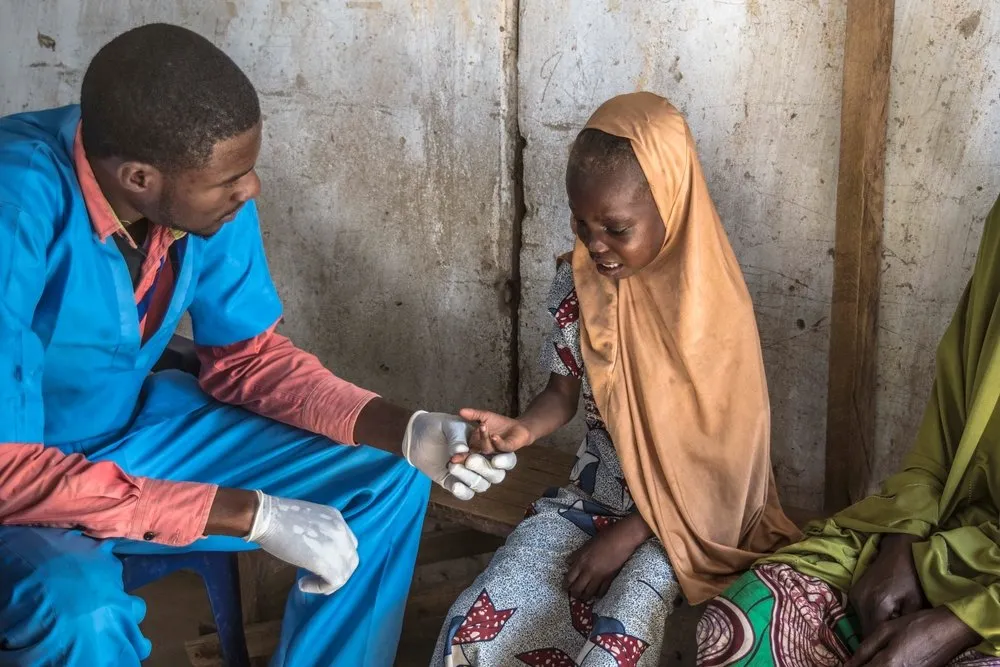 IDP's camp in Monguno, Maiduguri State, Nigeria.