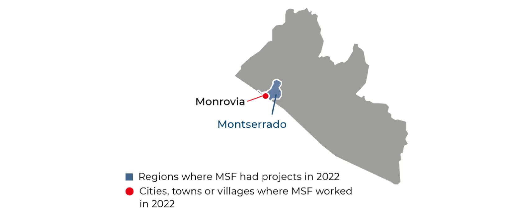 MSF Liberia map