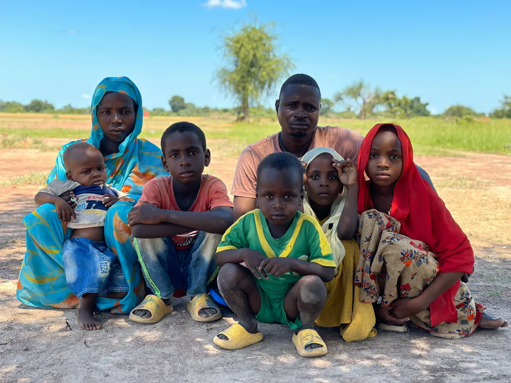 Family at Wedweil refugee settlement