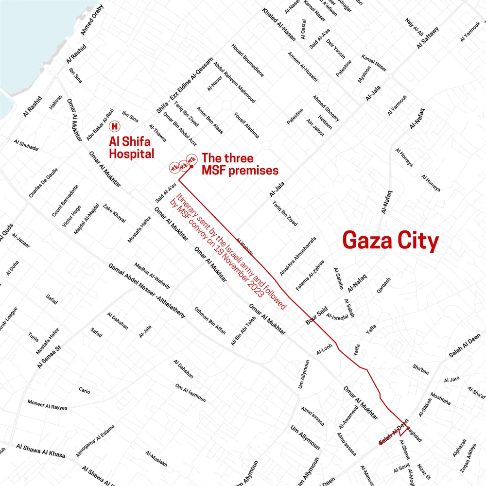  MSF convoy attacked in Gaza 