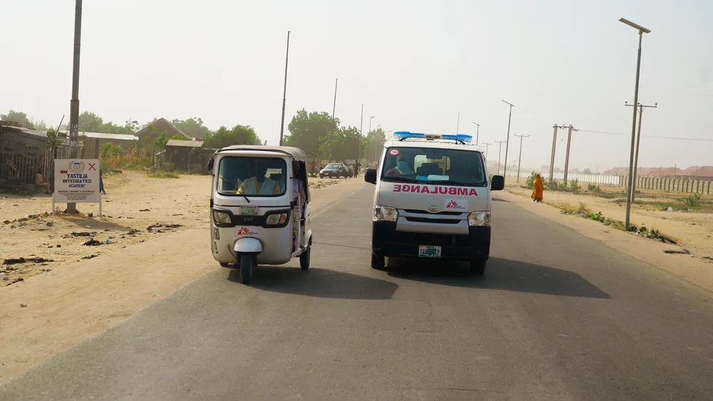 MSF ambulance in Nigeria