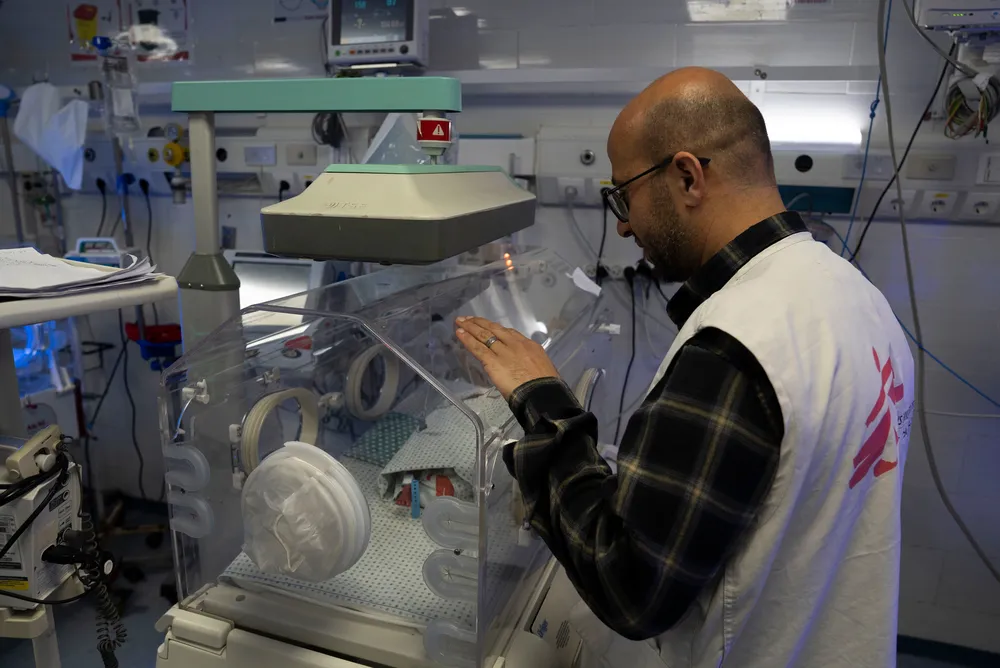 MSF nursing activities manager Mohammed Shehada