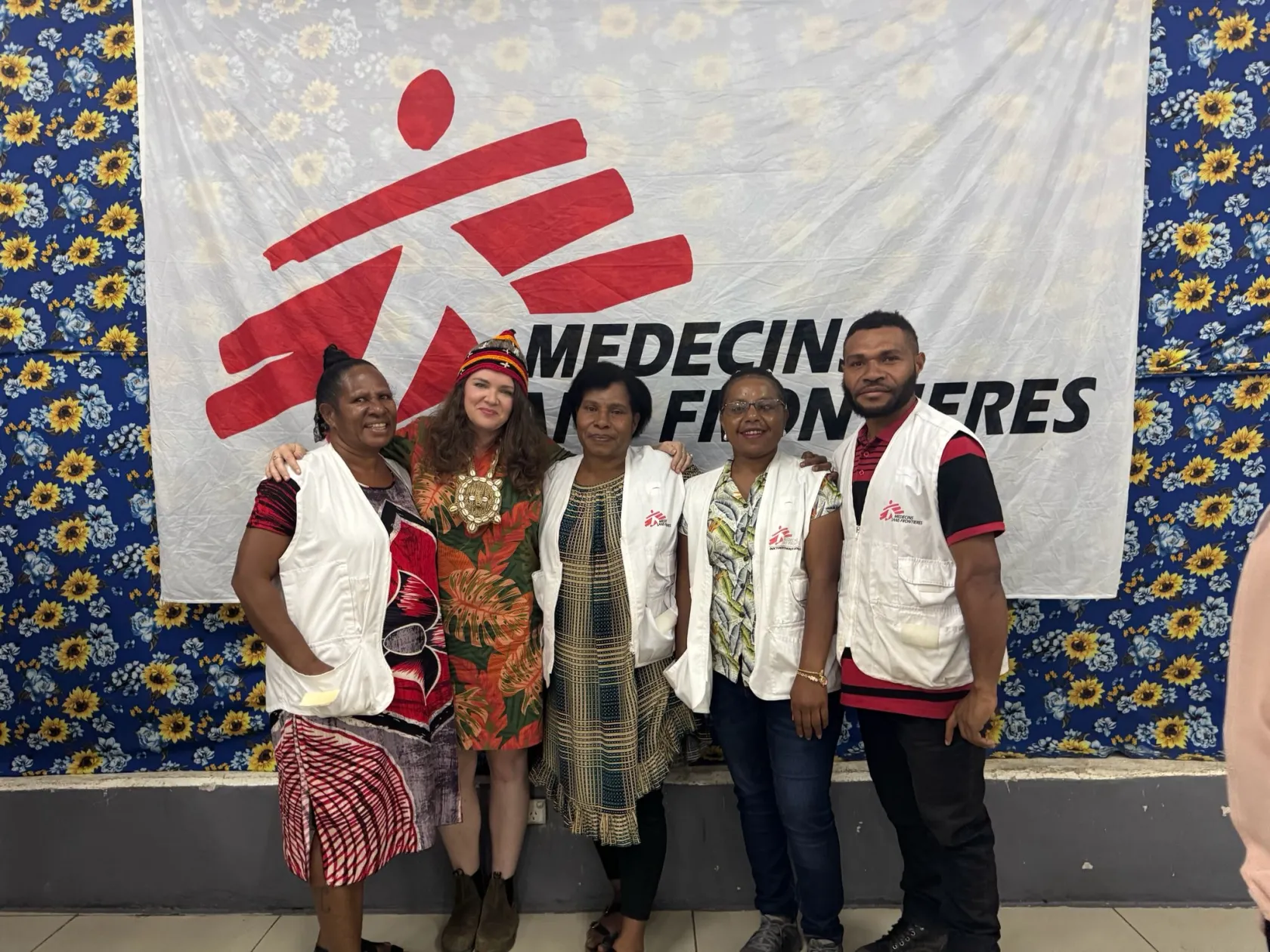 Tara and colleagues in Papua New Guinea