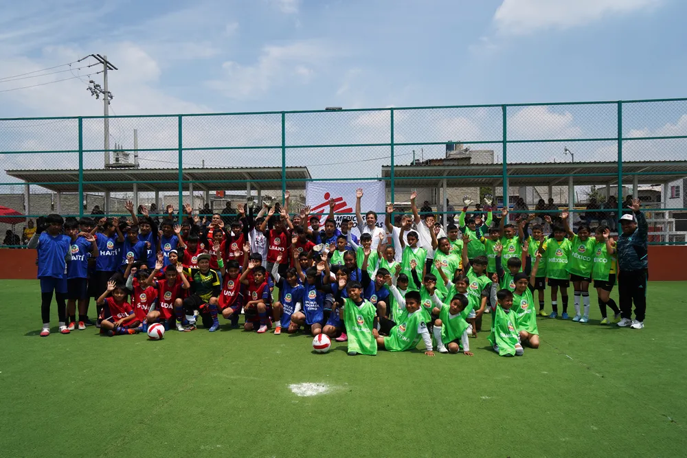 The whole team