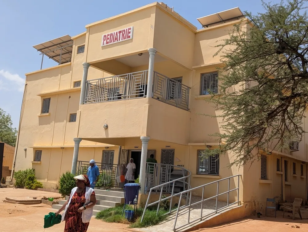 An exterior view of the new paediatric ward in Douentza, built and supported by MSF