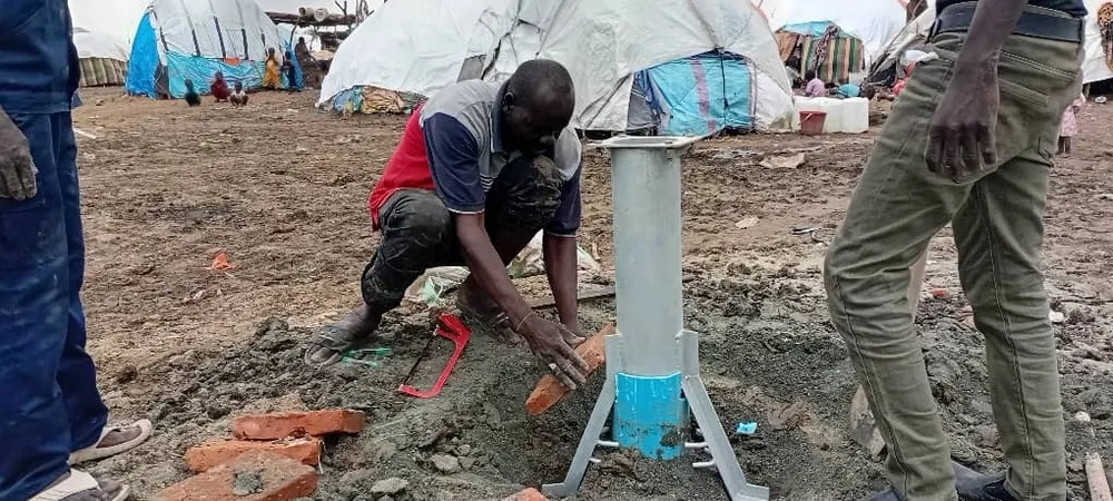Borehole foundation and protection works in Al Safa camps