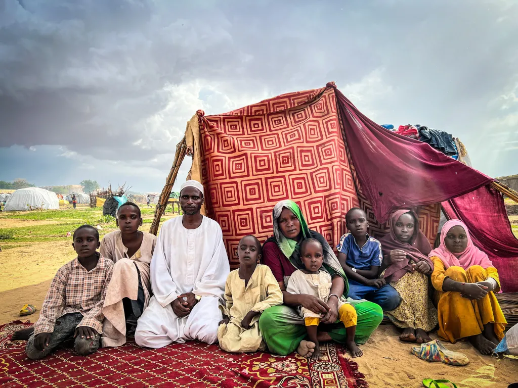 Masalit family of refugees in Chad