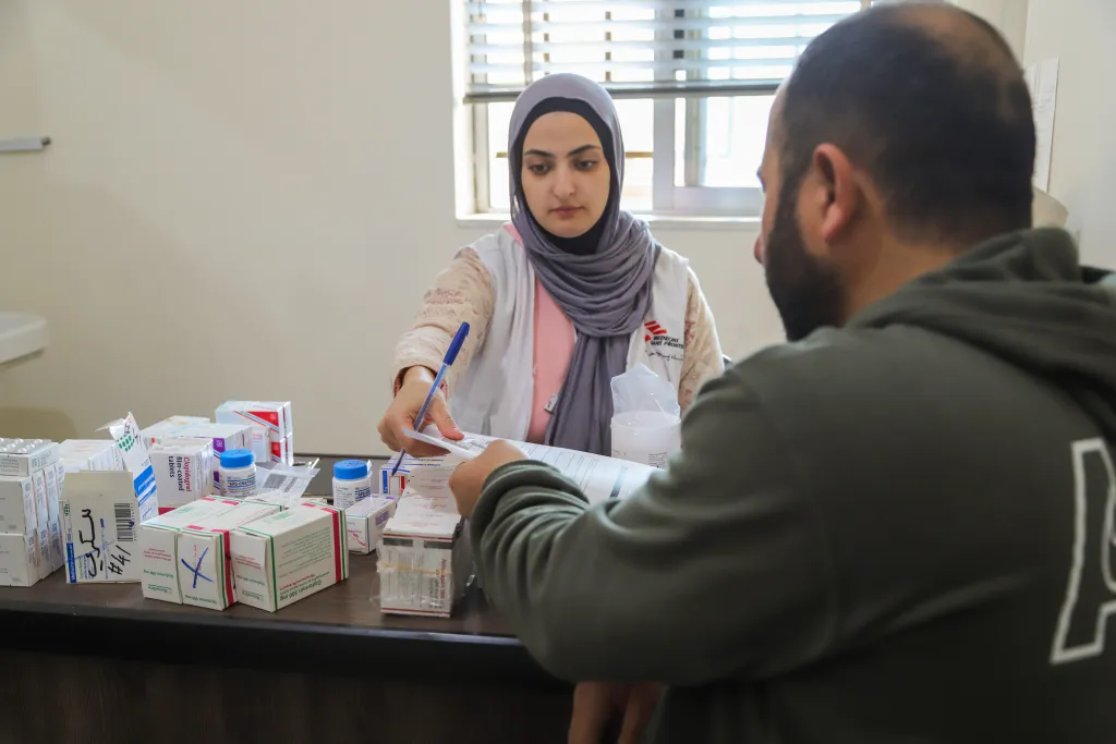 MSF team member in Nabatiyeh