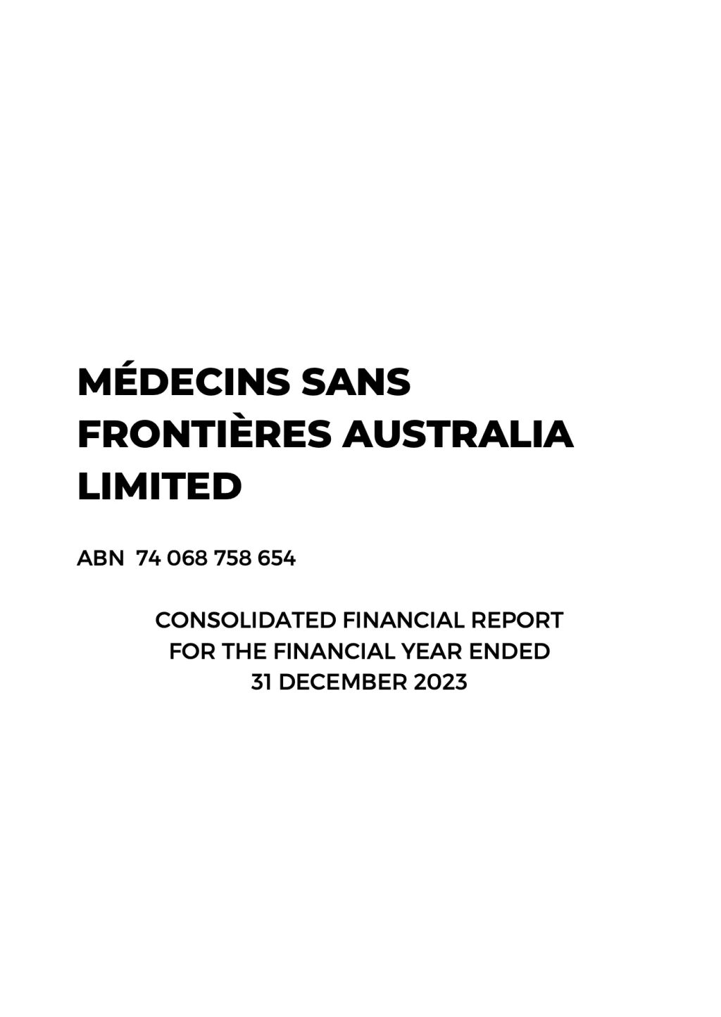 Financial Report 2023