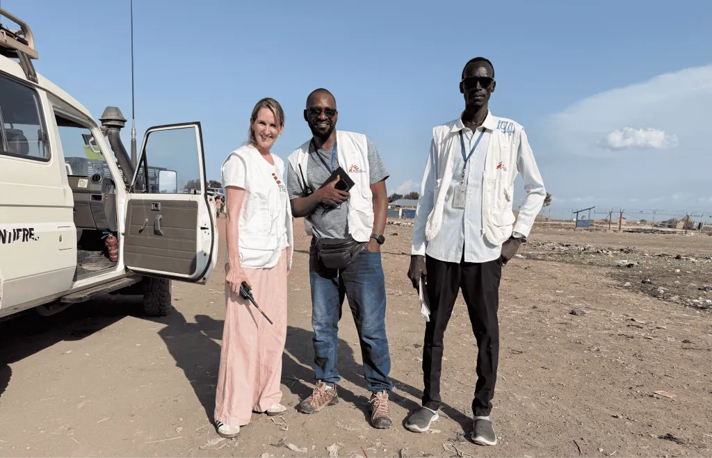 Joanne Lillie at Bentiu displaced people’s camp