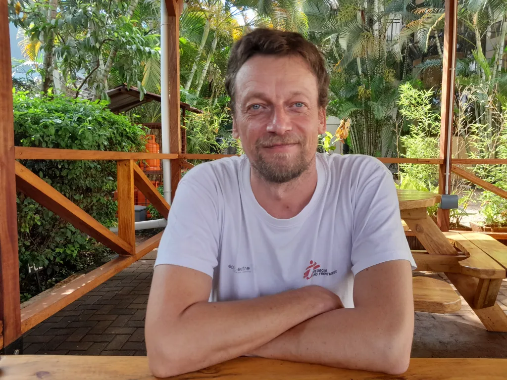 Portrait of Denis Ardiet, Emergency epidemiology coordinator in Uganda Ebola outbreak 2022