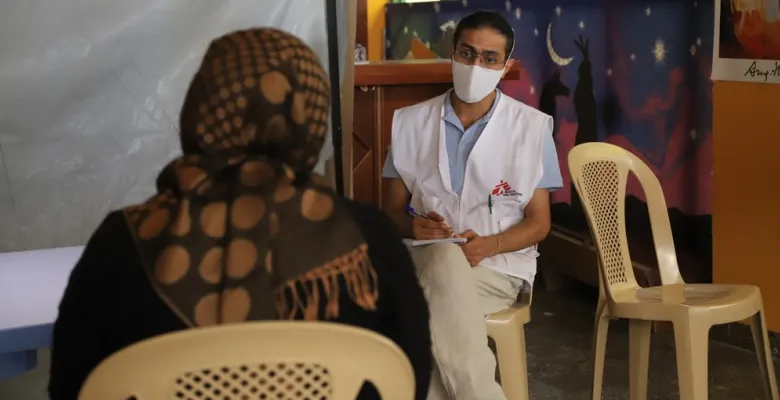 One-on-one consultation between MSF psychiatrist and a patient.