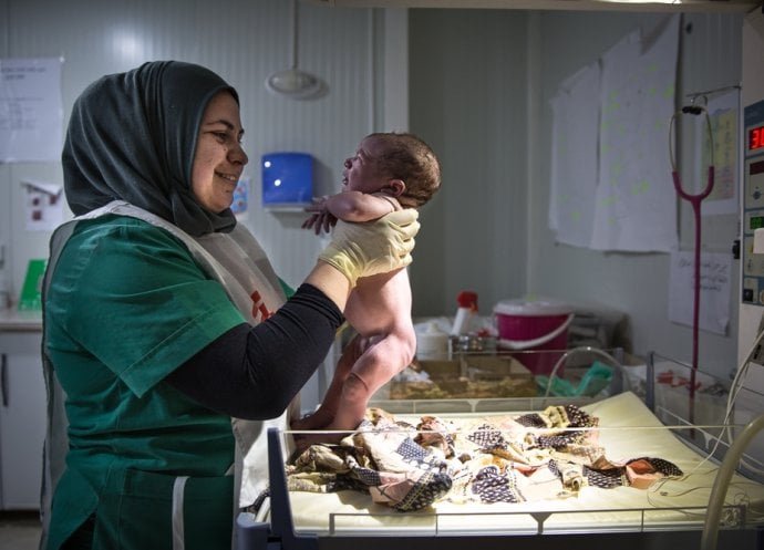 Iraq - Dohuk - Domiz Syrian refugee camp maternity